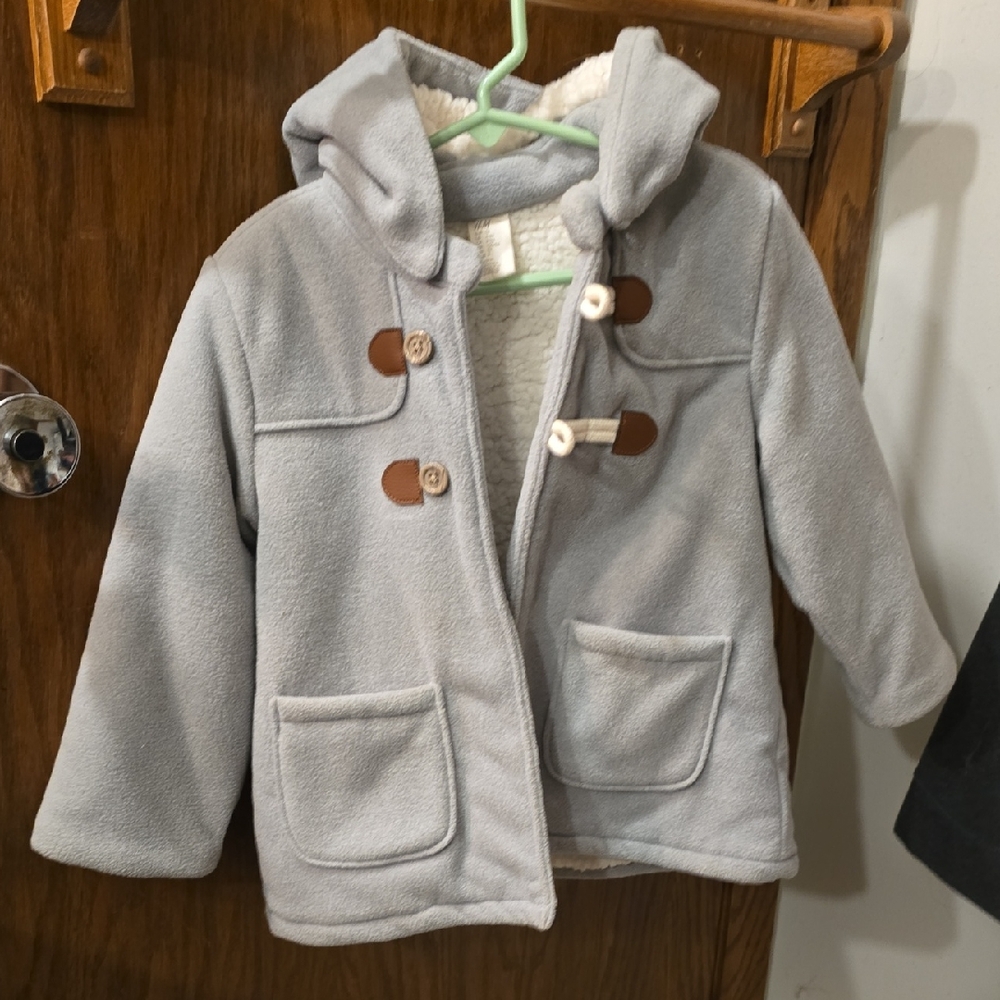 H&M Gray Kids Puffer Jacket with Hood